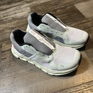 On Cloud Cloudrunner Shoes Women’s Size 5.5 Frost / Aloe Running Comfort